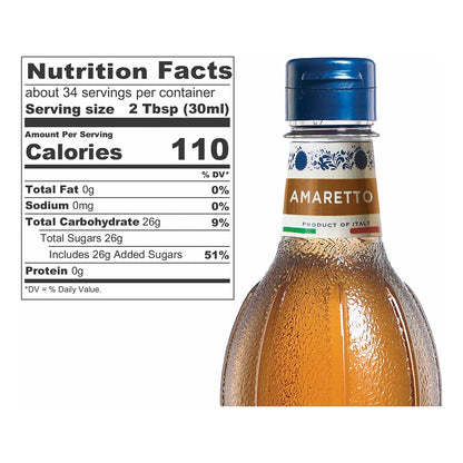 Jarabe Aromatizante Amaretto Italiano Fabbri 1 Litro Original Desde 1915