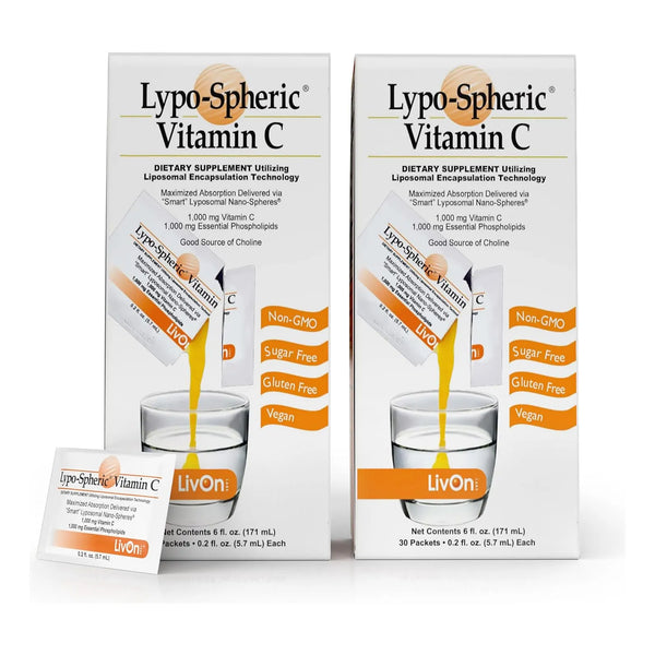 Vitamina C Lypo Spheric 60 Paquetes Maxima Biodisponibilidad Antioxidante Piel