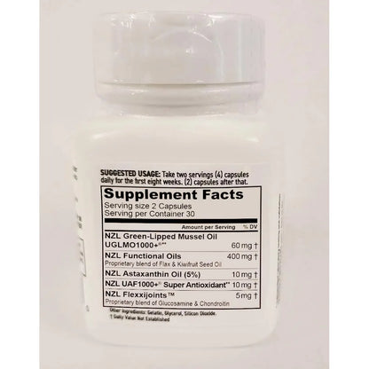 Aceite De Mejillon De Labios Verdes 60 Capsulas Blandas Alivio Articular Sin Sabor A Pescado