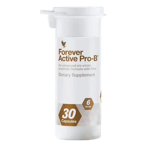 Forever Active Pro B Probiótico Avanzado 8 Mil Millones UFC 6 Cepas Sinérgicas 30 Cápsulas