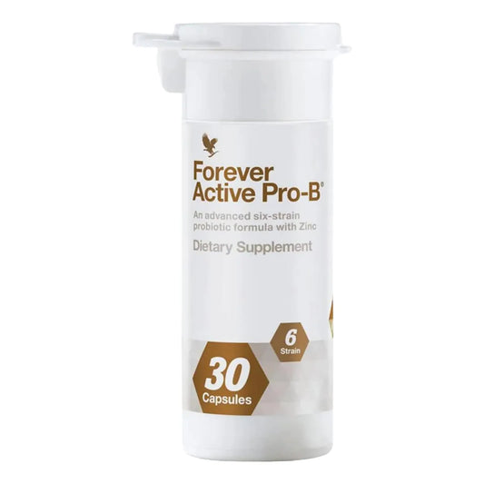Forever Active Pro B Probiótico Avanzado 8 Mil Millones UFC 6 Cepas Sinérgicas 30 Cápsulas