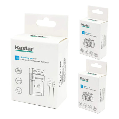 Bateria Recargable Dual Y Cargador Usb Compacto Kastar Para Camaras Kodak Ricoh