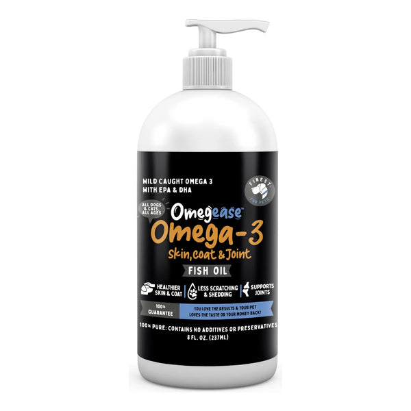 Aceite De Pescado Omega 3 Puro Para Perros Y Gatos Omegease Suplemento Saludable