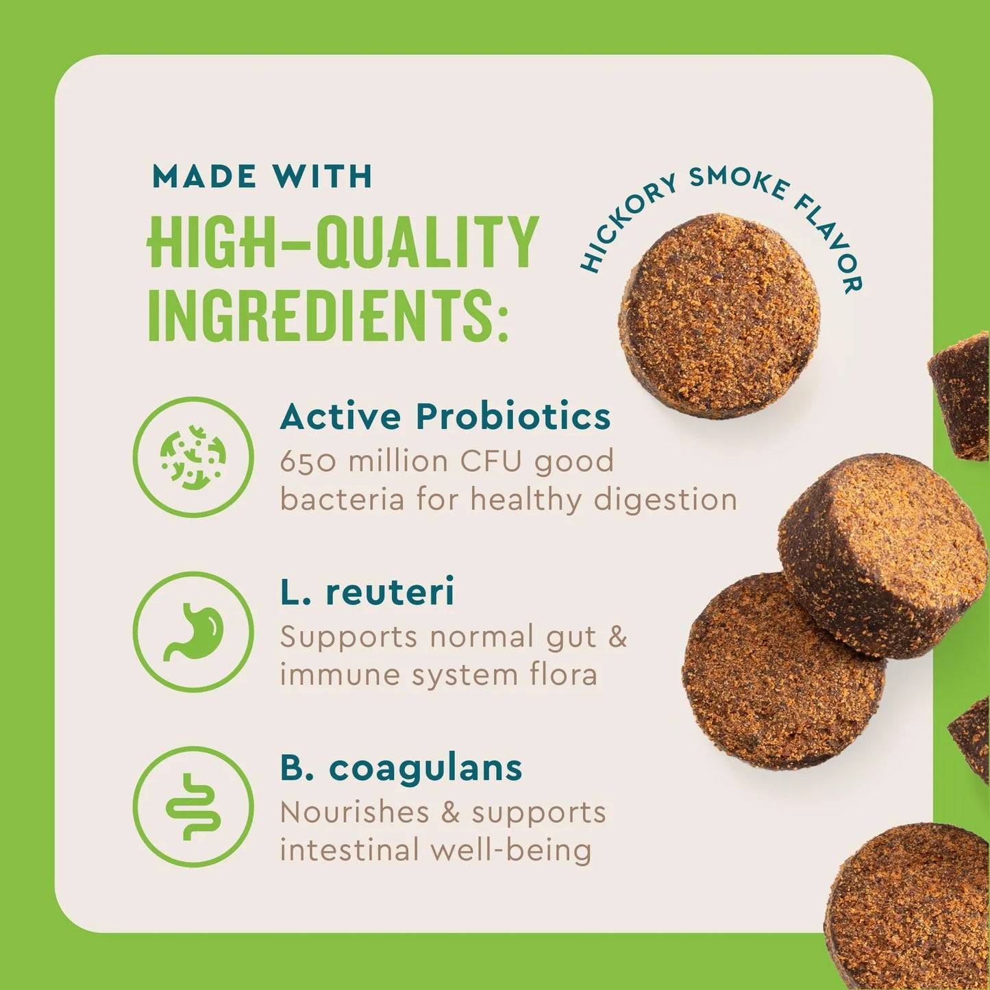 Probiótico Para Perros Soporte Digestivo Nutre Bacterias Intestinales 180 Masticables
