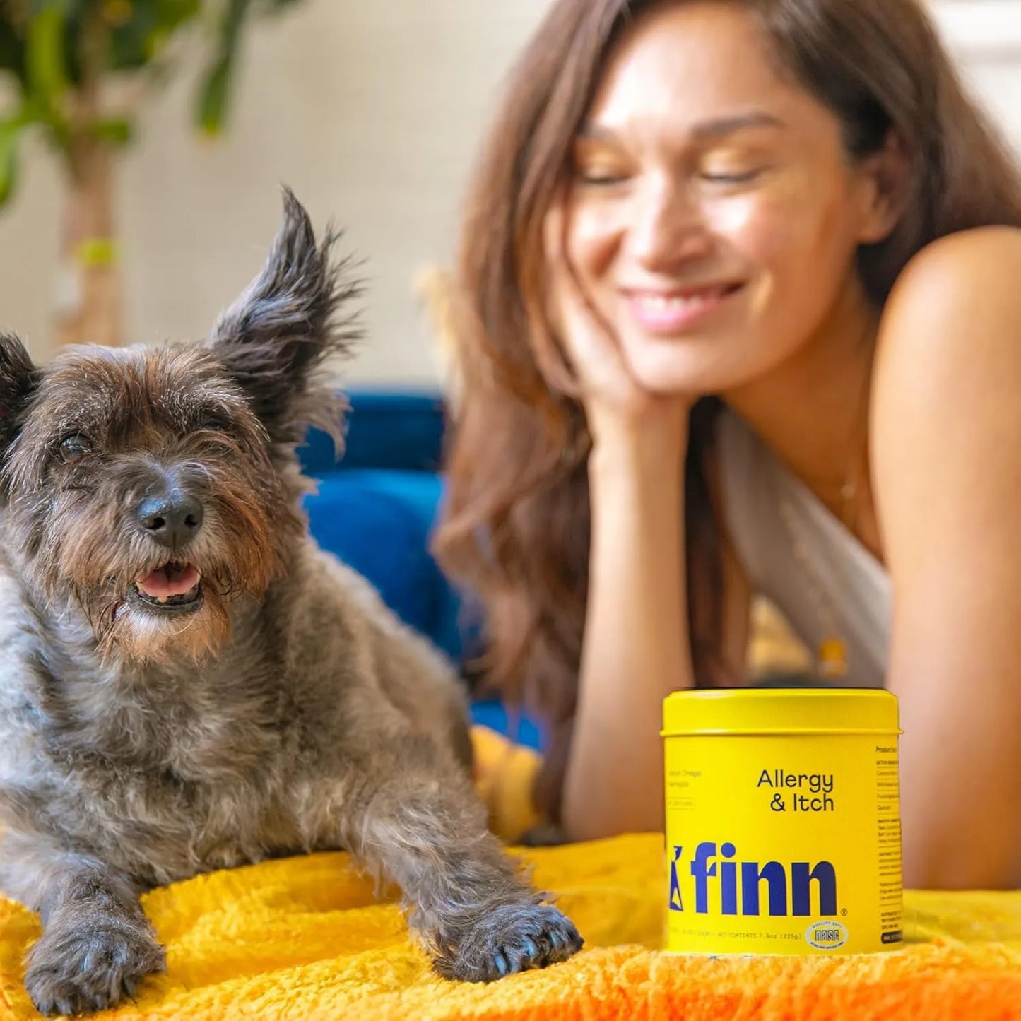 Finn Alergia Y Picazón Para Perros 90 Masticables Suaves Con Probióticos Alivio Natural