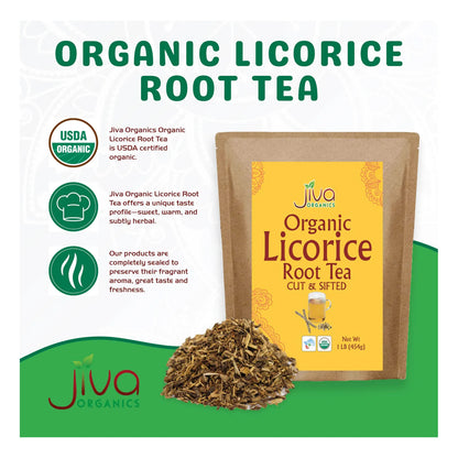 Té Orgánico De Raíz De Regaliz A Granel 450g Dulce Natural USDA