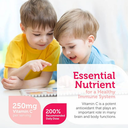 Vitamina C Masticable Sabor Naranja Para Niños Apoyo Inmunologico Zahler Junior C 500 Tabletas