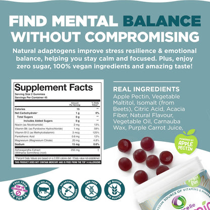 Gomitas Multivitamínicas De Ashwagandha Y Magnesio Para Estado De Ánimo Y Concentración
