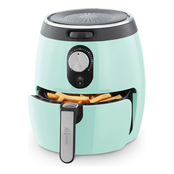 Freidora De Aire Eléctrica Dash Deluxe 3Qt Ahorra 80% Grasa Cocina Saludable