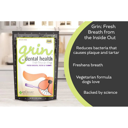 Masticables Dentales Clover Grin Para Perros Elimina Placa Y Mal Aliento Naturalmente