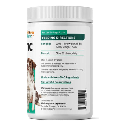 Wellnergy Probióticos Masticables Para Perros Y Gatos Apoyo Digestivo E Inmunológico