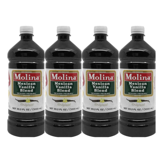 Vainilla Mexicana Molina Extracto De Vainillina 2 Botellas 33.3 Oz Sabor Autentico
