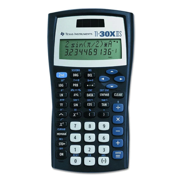 Calculadora Científica Solar TI-30X IIS Texas Instruments Azul Negro Pantalla Dual