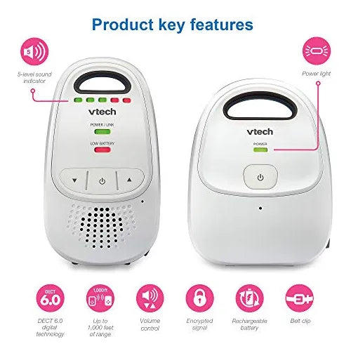 Monitor De Audio Para Bebes VTech DM112 2 Alcance 300 Mts 5 Modos Envio Gratis
