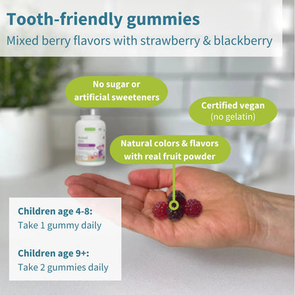Gomitas Multivitamínicas MTHFR Para Niños Con Vitaminas B Y D Igennus 90 Gomitas
