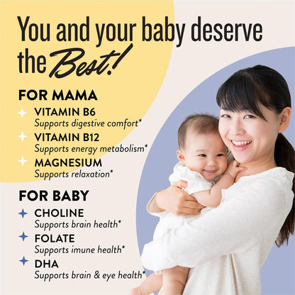 Dynamic Duo Vitaminas Prenatales 2 En 1 Con DHA Y Folato Metilado Para Mujeres Embarazadas