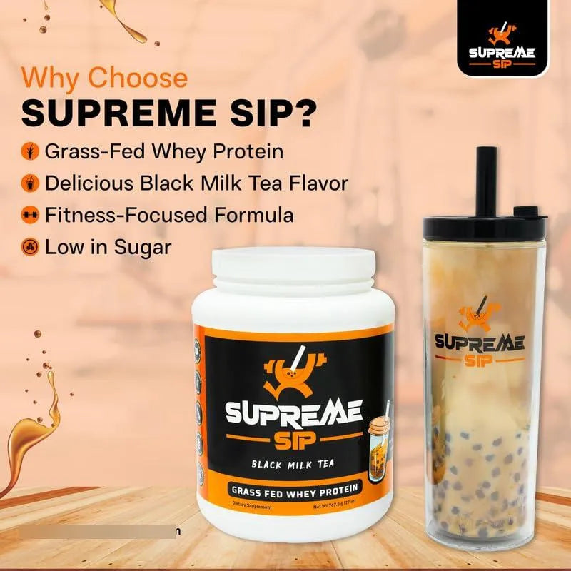 Proteína De Té Negro Boba Sabor Auténtico Whey Grass Fed 27 Oz