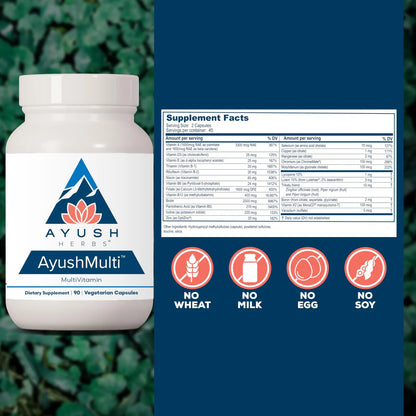 Cápsulas Multivitamínicas Con Yodo Y Zinc Para Hombres Y Mujeres 90 Cápsulas Vegetarianas