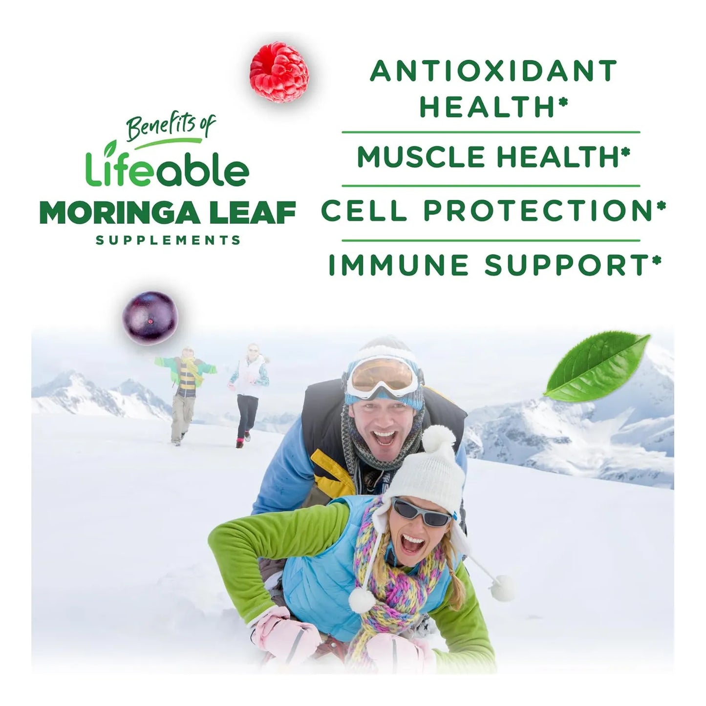 Gomitas De Moringa 4000 Mg Sabor Fresa Antioxidante Refuerza Inmunidad Vegano