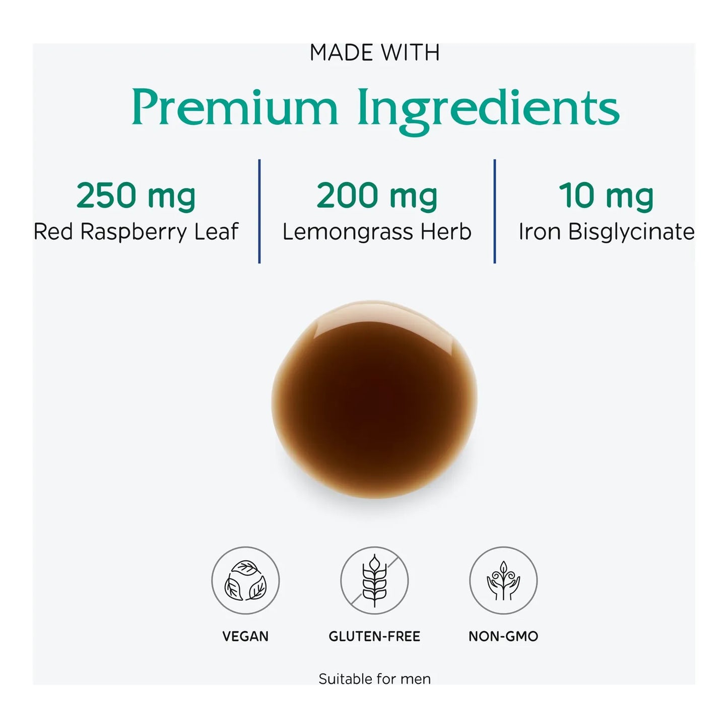 Iron Tonic Suplemento De Hierro Líquido Vegano Sabor Mora 4 Onzas