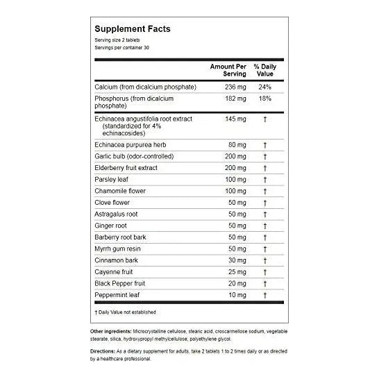 Echinacea Con Raiz De Sello De Oro 250 Capsulas Refuerzo Inmunologico