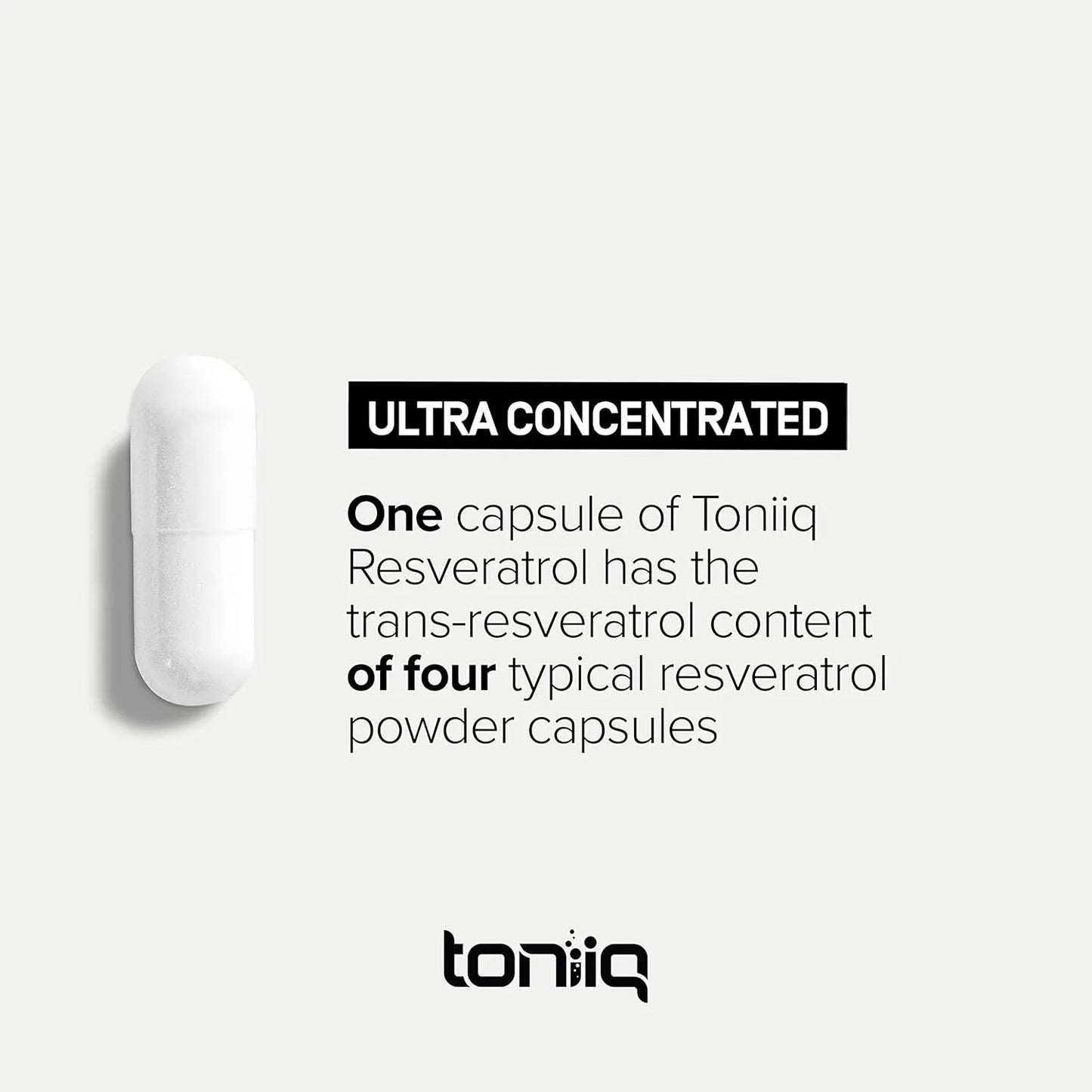 Resveratrol Trans 1000mg 98% Puro Antioxidante Toniiq Sin Sabor - Imagen 3