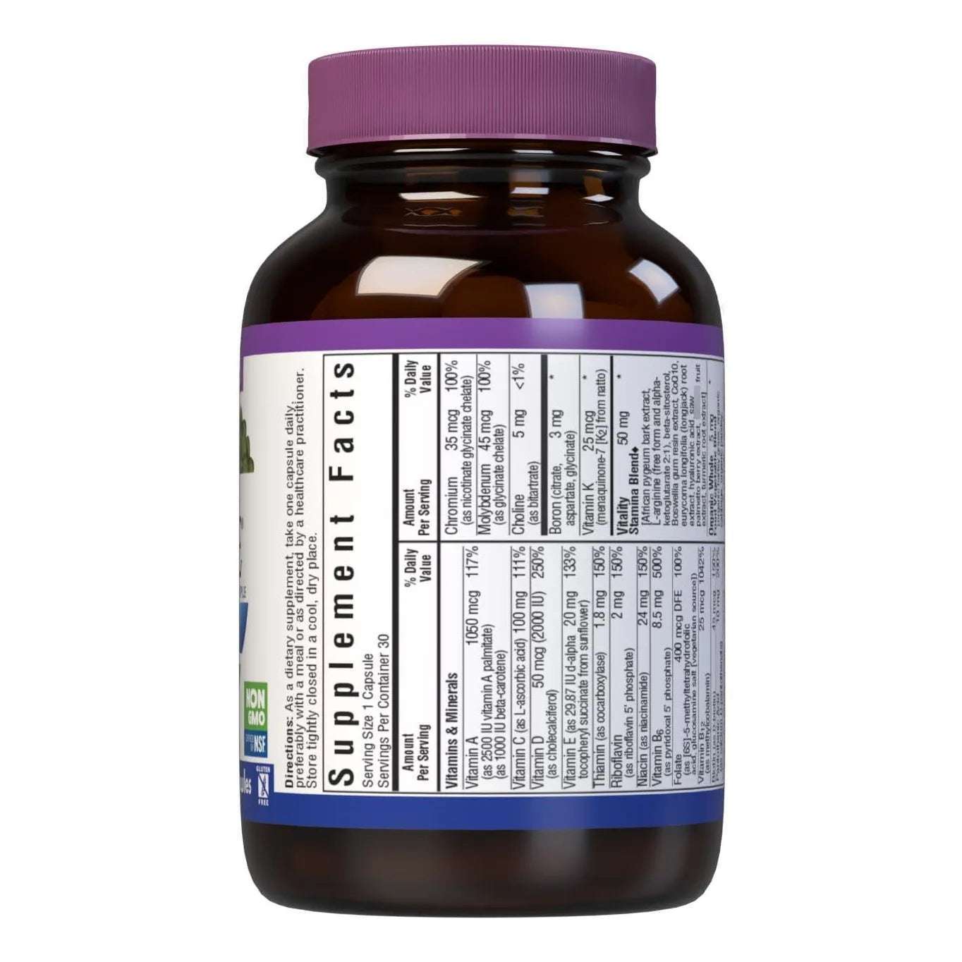 Multivitamínico Natural Hombres 40+ Nutrition Mens ONE 40+ 30 Cápsulas Veg Energía Y Vitalidad