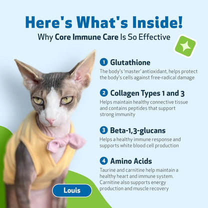 Suplemento Inmunologico Pet Wellbeing Core Immune Care Para Perros Y Gatos Antioxidante Y Vitalidad