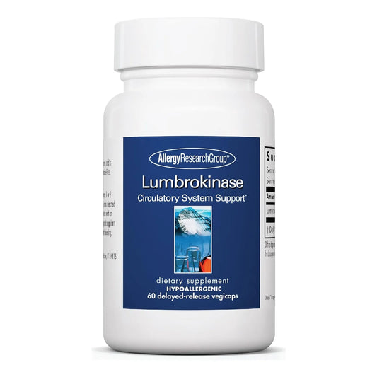 Lumbroquinasa 60 Caps Soporte Circulatorio Allergy Research Group Envio Gratis