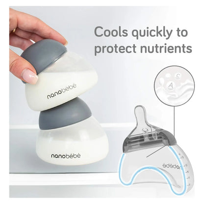 Biberones Anticólicos Nanobebe Para Leche Materna Con Chupetes Y Adaptador De Extractor
