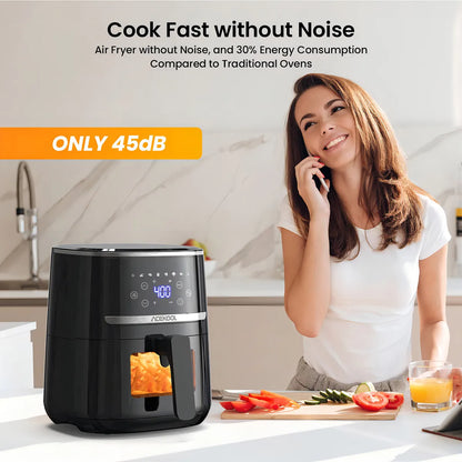 Freidora De Aire Acekool 5 Qt Pantalla Digital Cocina Saludable Sin Aceite