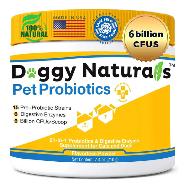 Probióticos Para Mascotas Máxima Fuerza 15 Cepas Prebioticos Salud Digestiva Perros Gatos