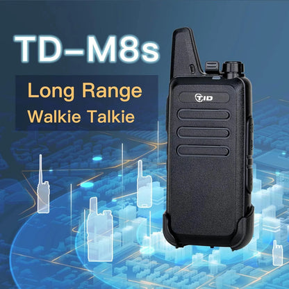 Walkie Talkies Recargables TID Radio TD-M8 2 Vias VOX Largo Alcance