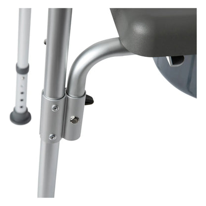 Silla Cómoda Portátil 3 En 1 Para Inodoro Con Brazos Acolchados Y Altura Ajustable