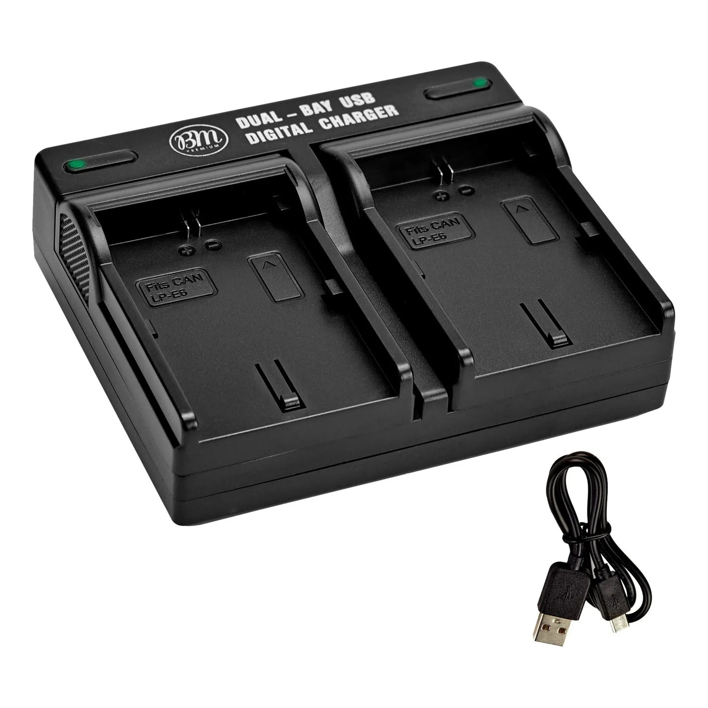 Cargador Doble Bahía Para Canon EOS R 90D 5D IV Carga Rápida USB