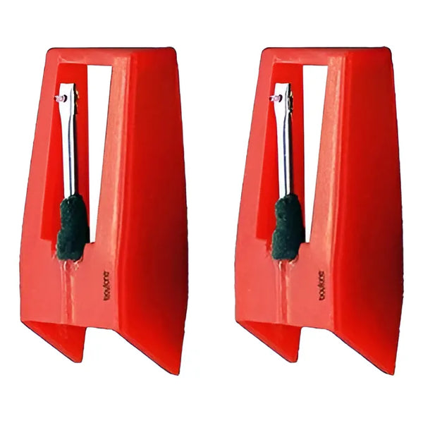 Agujas De Repuesto Cerámica Con Punta Zafiro Para Tocadiscos Paquete De 2 Unidades