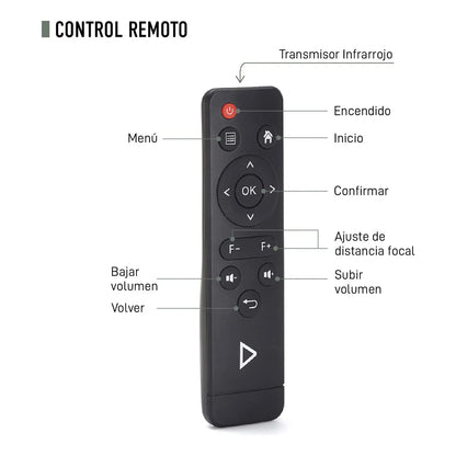 Proyector Chowa 4K HD Portátil Android Wifi 170 Lúmenes Cine En Casa