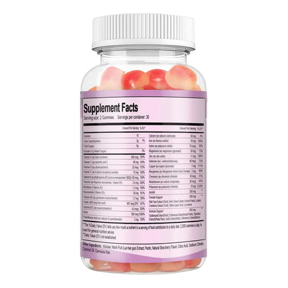 Gomitas Multivitamínicas Sin Azúcar Para Mujeres Con Inositol Hierro Y Vitaminas