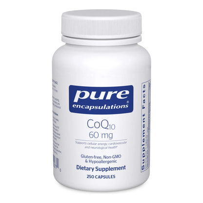 Coenzima Q10 60 Mg 250 Capsulas Energia Antioxidante Salud Cerebral Y Cardiovascular