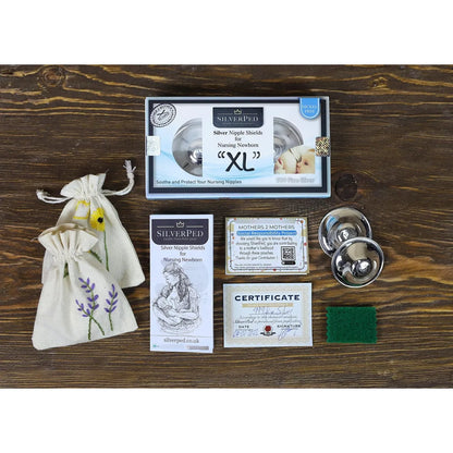 Protector De Pezones Plateado Ecológico Calma Y Protege Pezones Doloridos