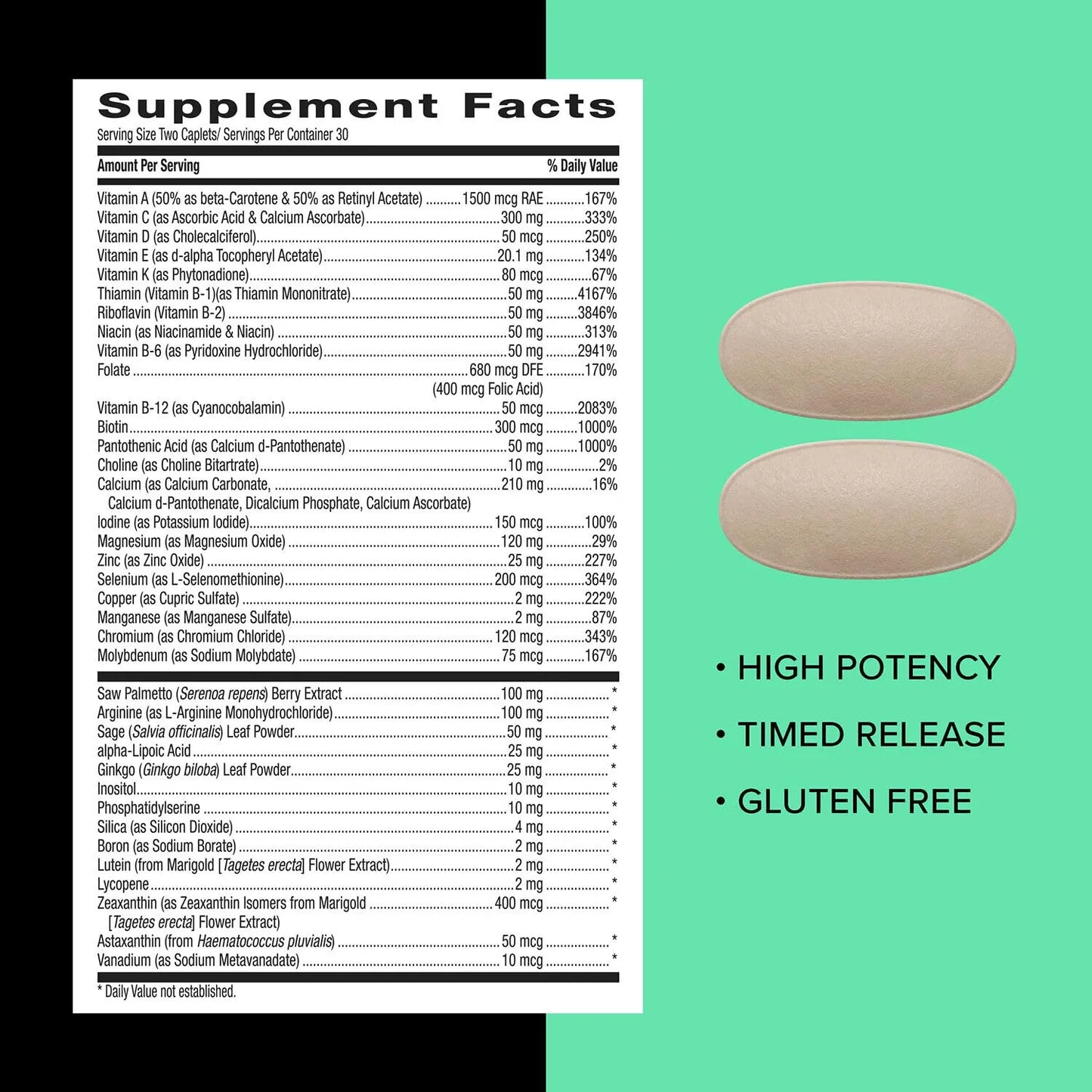 Mega Men 50 Plus Multivitaminas Salud Corazón Y Próstata 60 Cápsulas
