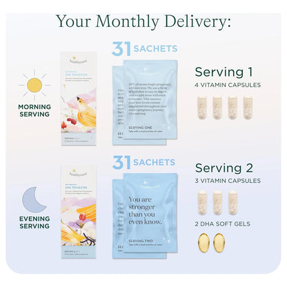 Vitamina Prenatal Segundo Trimestre HealthyNest Desarrollo Cerebral Fetal