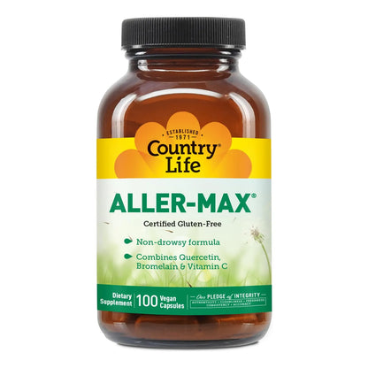 Aller Max Quercetina Bromelina Vitamina C Cápsulas Vegetarianas 100 Unidades