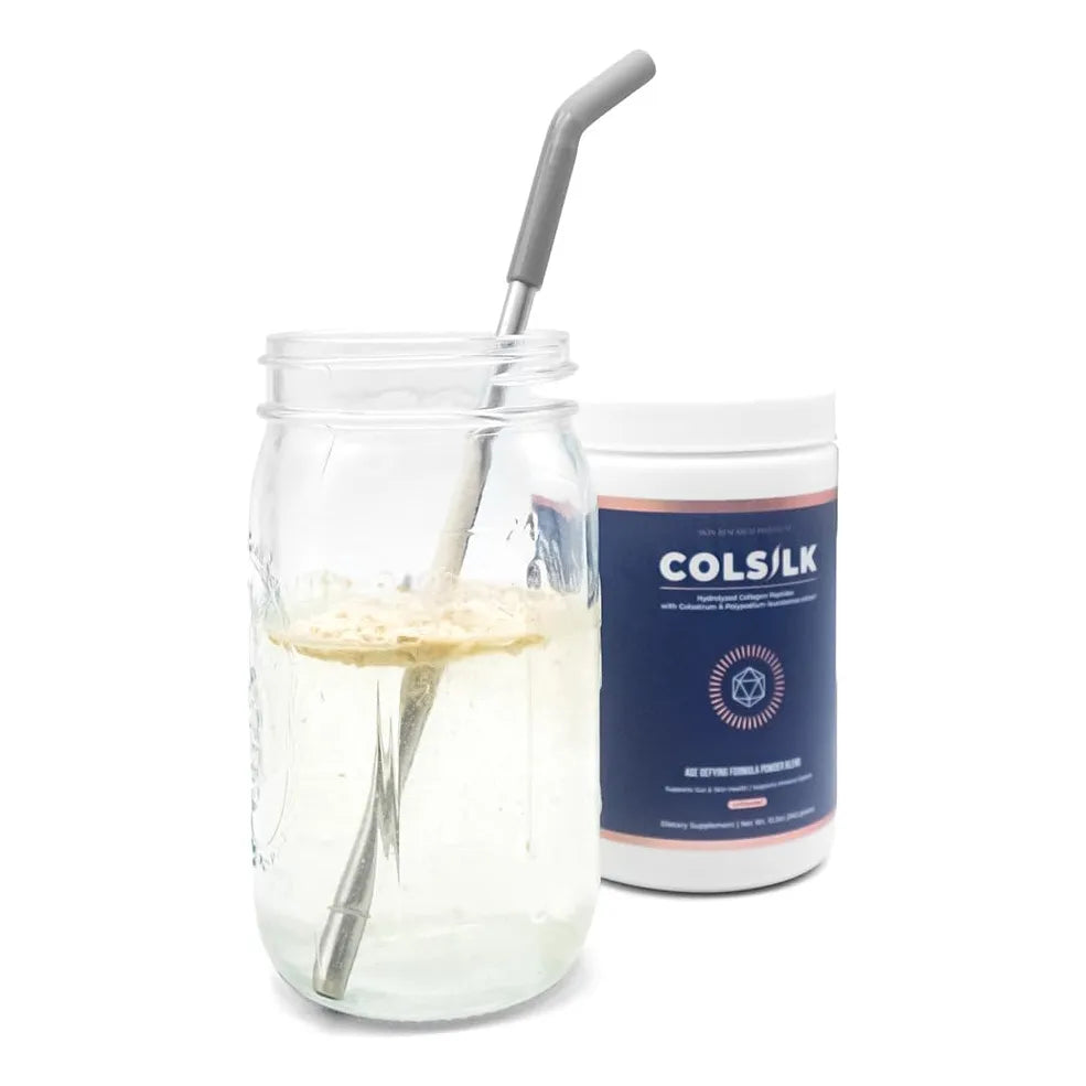 ColSilk Colageno En Polvo Con Calostro Y Polipodio Para Piel Cabello Uñas Y Articulaciones Sin Sabor