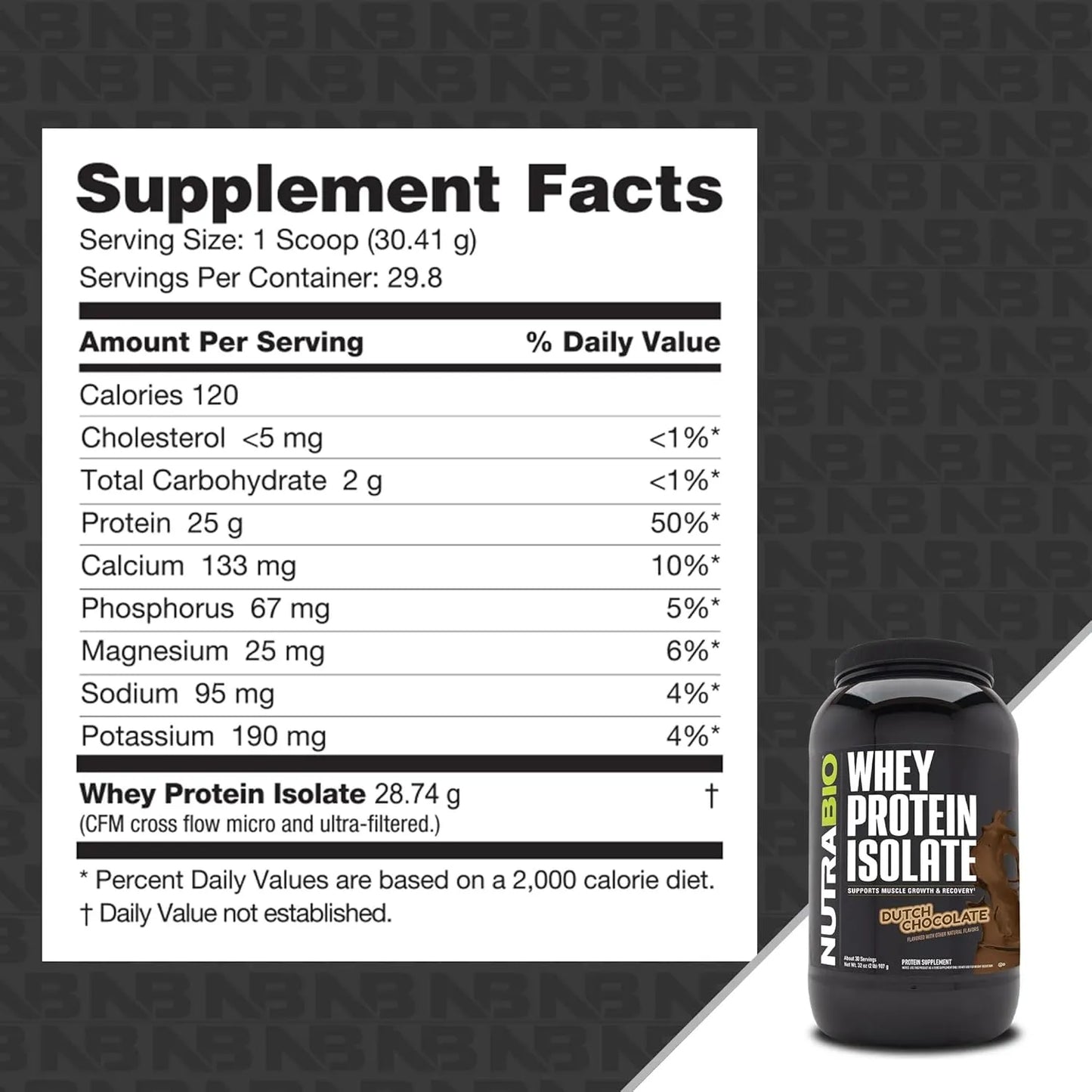 Proteína De Suero De Leche Aislada 100% Pura 900G NutraBio Alta Calidad