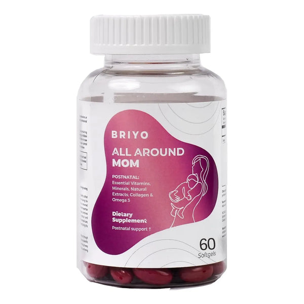 All Around Mom Suplemento Dietético Postnatal Colágeno Vitaminas Omega3 60 Cápsulas