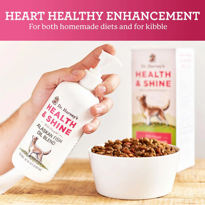 Aceite De Salmon Y Krill Para Perros Dr Harveys Health Shine 16 Oz