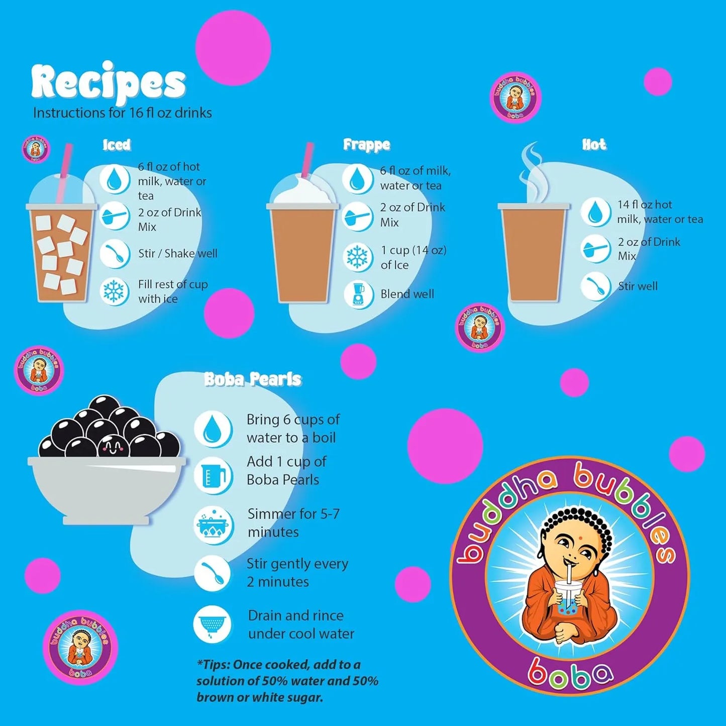 Polvo De Té Taro Boba Para Bebidas De Burbujas 10 Onzas Sabor Premium