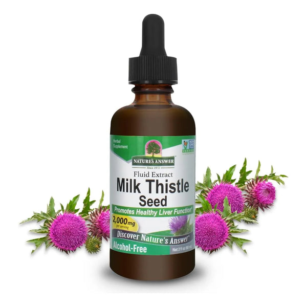 Extracto De Cardo Mariano 60 Ml Para Función Hepática Saluda Nature's Answer