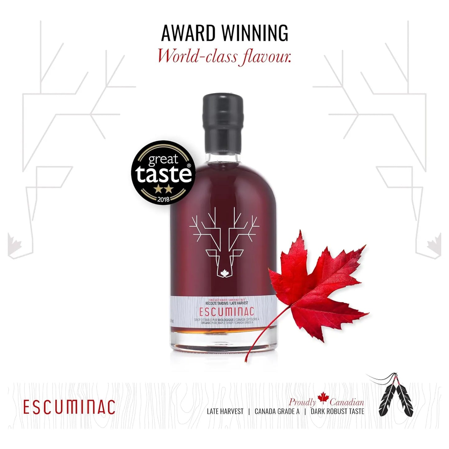 Jarabe De Arce Orgánico Puro Canadiense Grado A Escuminac Ideal Para Panqueques Y Postres